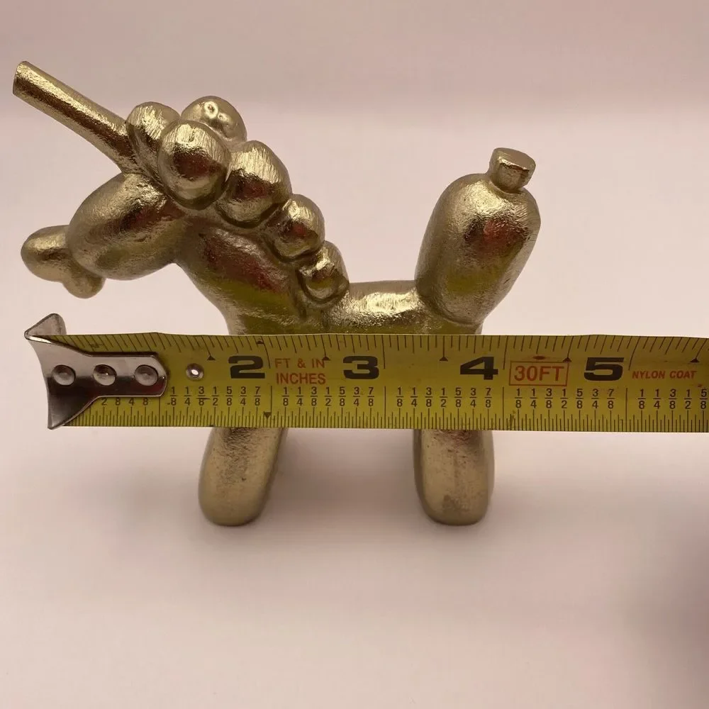 Gold Balloon Unicorn Decoration Paperweight Whimsical Desk Decoration‎